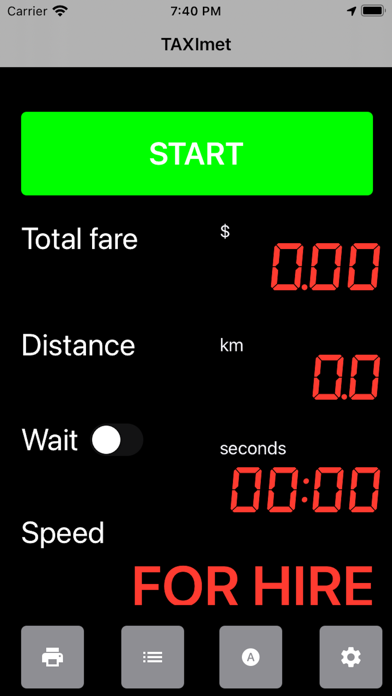 TAXImet - Taximeter Screenshot