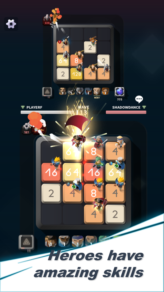 #2. 2048 Heroes (iOS) 由: FROZENARTS Inc.