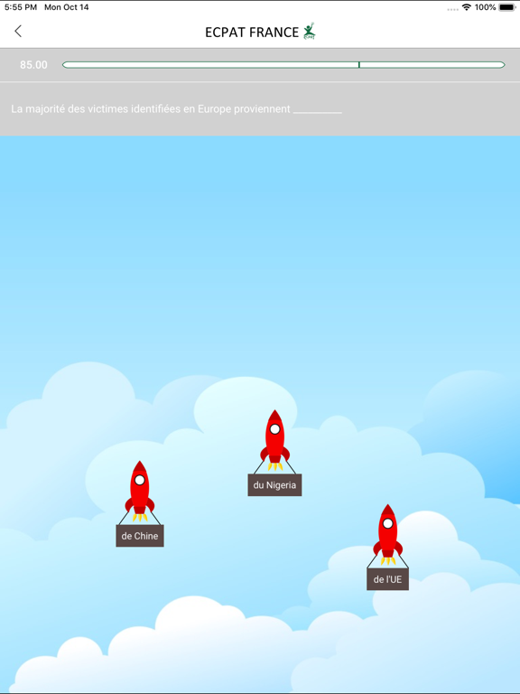 ECPAT FRANCE iPad screenshot
