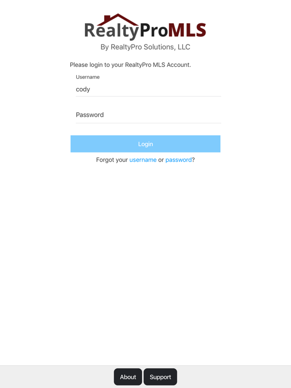 RealtyProMLS iPad screenshot 1 - Business app