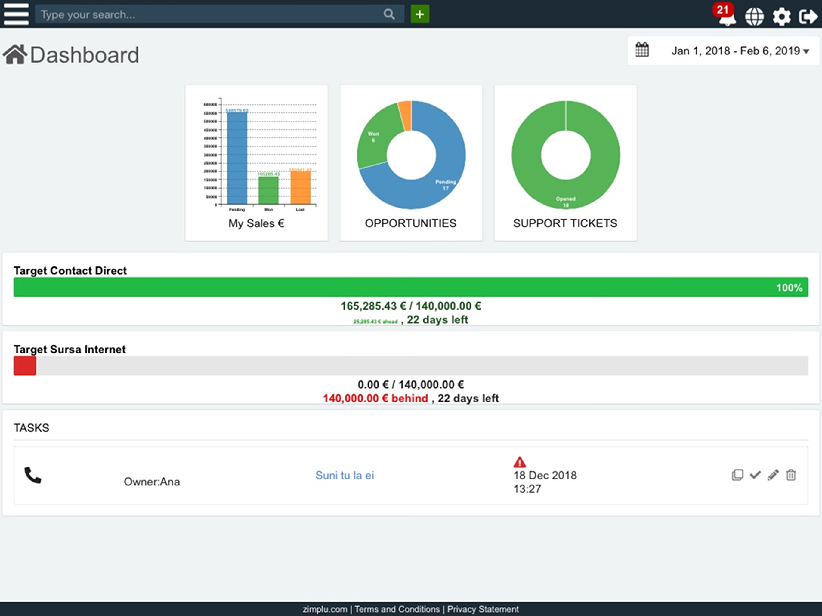 Zimplu CRM screenshot 12