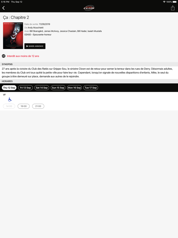 Le Grand Club iPad screenshot