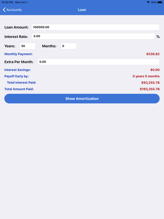 myAccount$ iPad screenshot 7 - Finance app