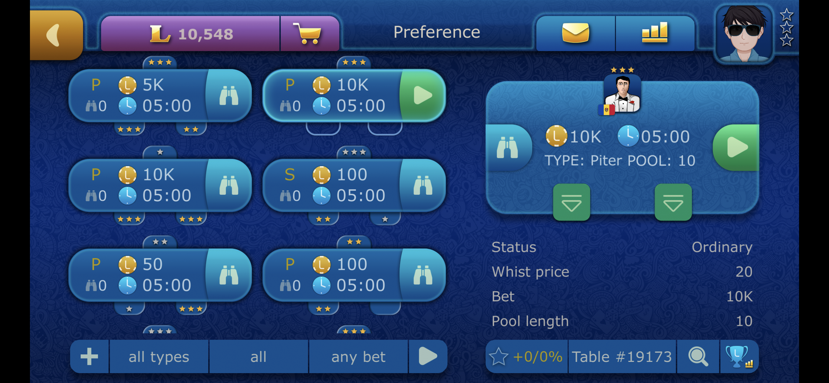 Online Preference LiveGames
