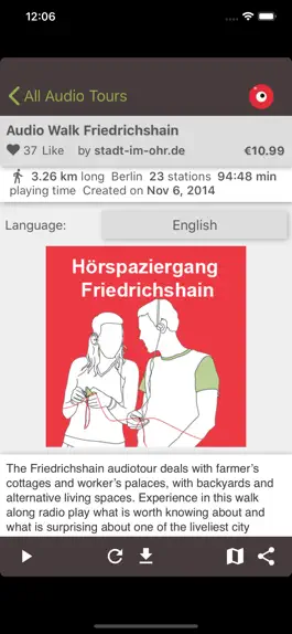 Game screenshot stadt im ohr audio tour Berlin apk