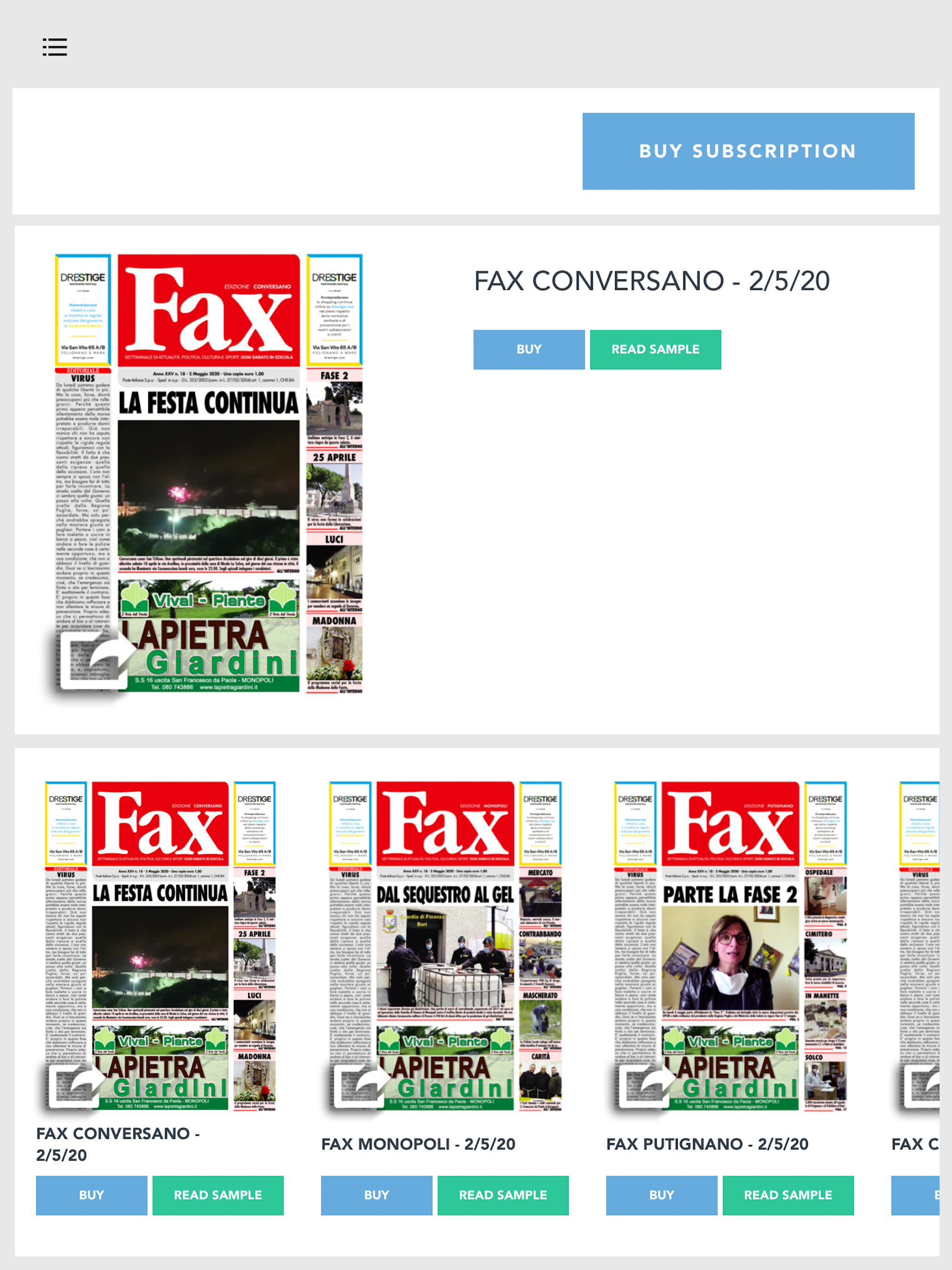 Fax Settimanale screenshot 7