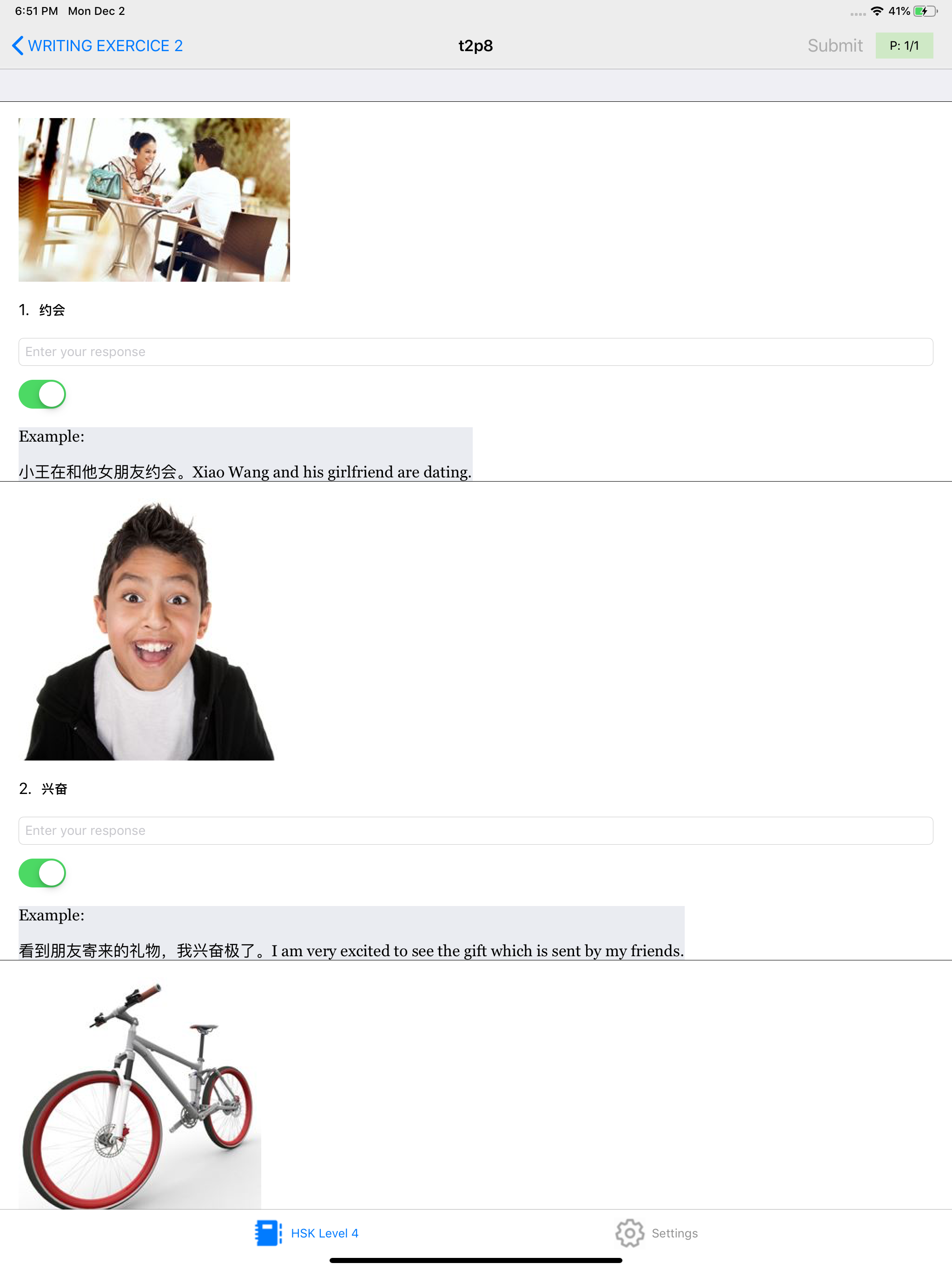 HSK 4 Practice Tests / Answers