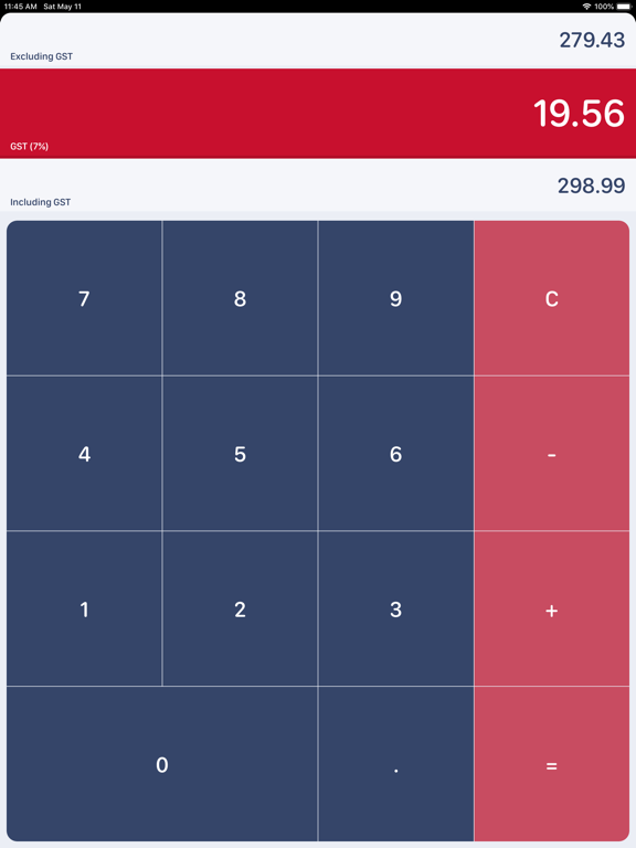 Singaporean GST Calculator screenshot 2