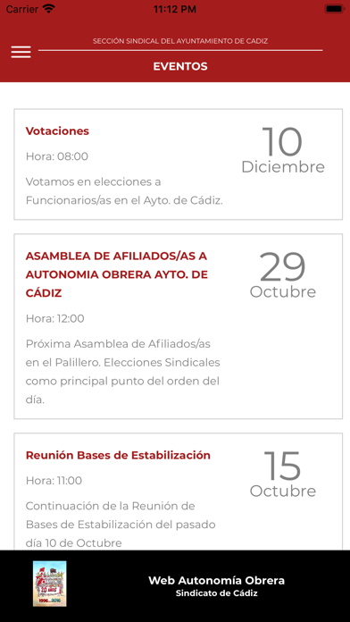Sindicato Autonomía Obrera Screenshot
