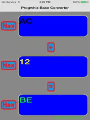 progwhiz base calculator iPad Captures Décran 1
