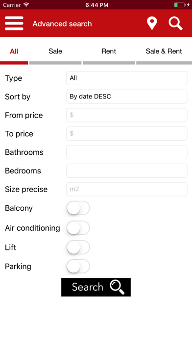 Winter Real Estate Agency App Screenshot