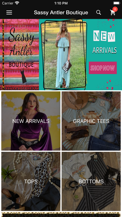 Sassy Antler Boutique Screenshot