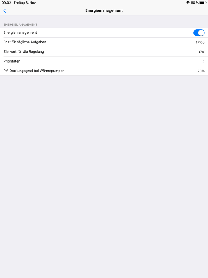 homee ENERGIEMANAGER