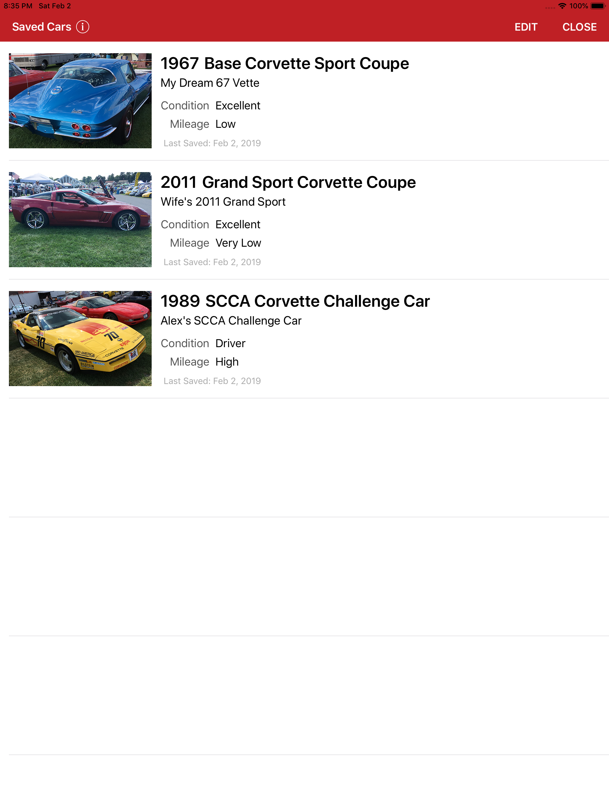 CorvetteDNA for iPad screenshot 3