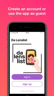 How to cancel & delete da lenslist - filters & lenses 2