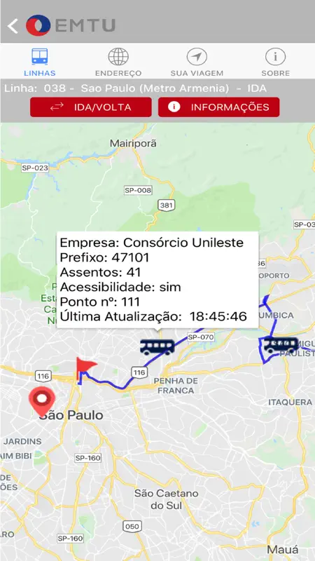 EMTU Oficial screenshot 2 of 4