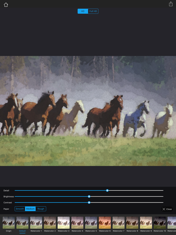 Watercolorizer-photo artist iPad screenshot 7 - Photo & Video app