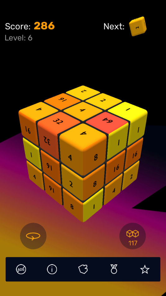 #1. Cube 2048 (iOS) Podle: Michiel Mol