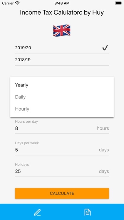 Itch - tax calculator