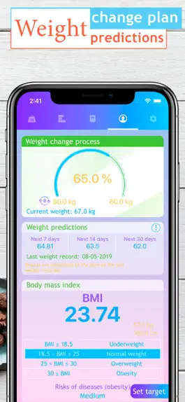 Game screenshot Weight loss journal, diary apk