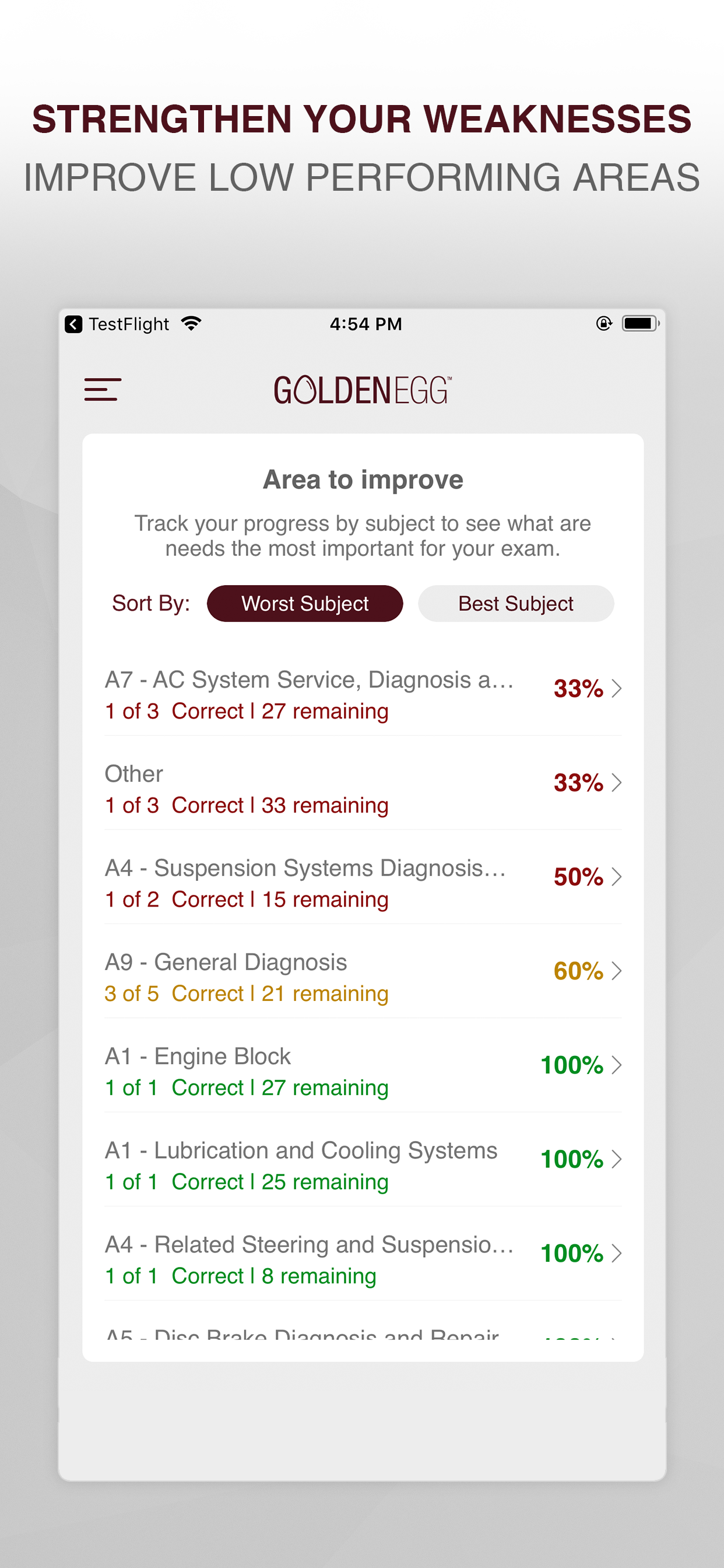 ASE Series A (A1-A9) Test screenshot 5
