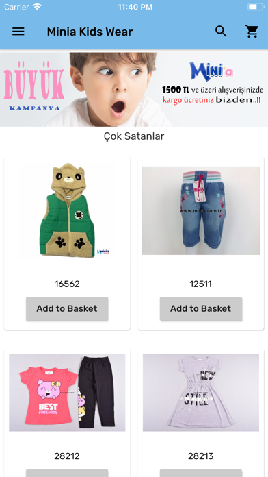Screenshot #1 pour Minia Kids Wear