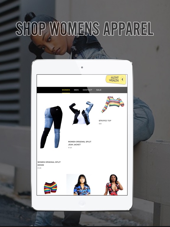 Filthy Wealth Clothing Corp iPad screenshot 5 - Shopping app