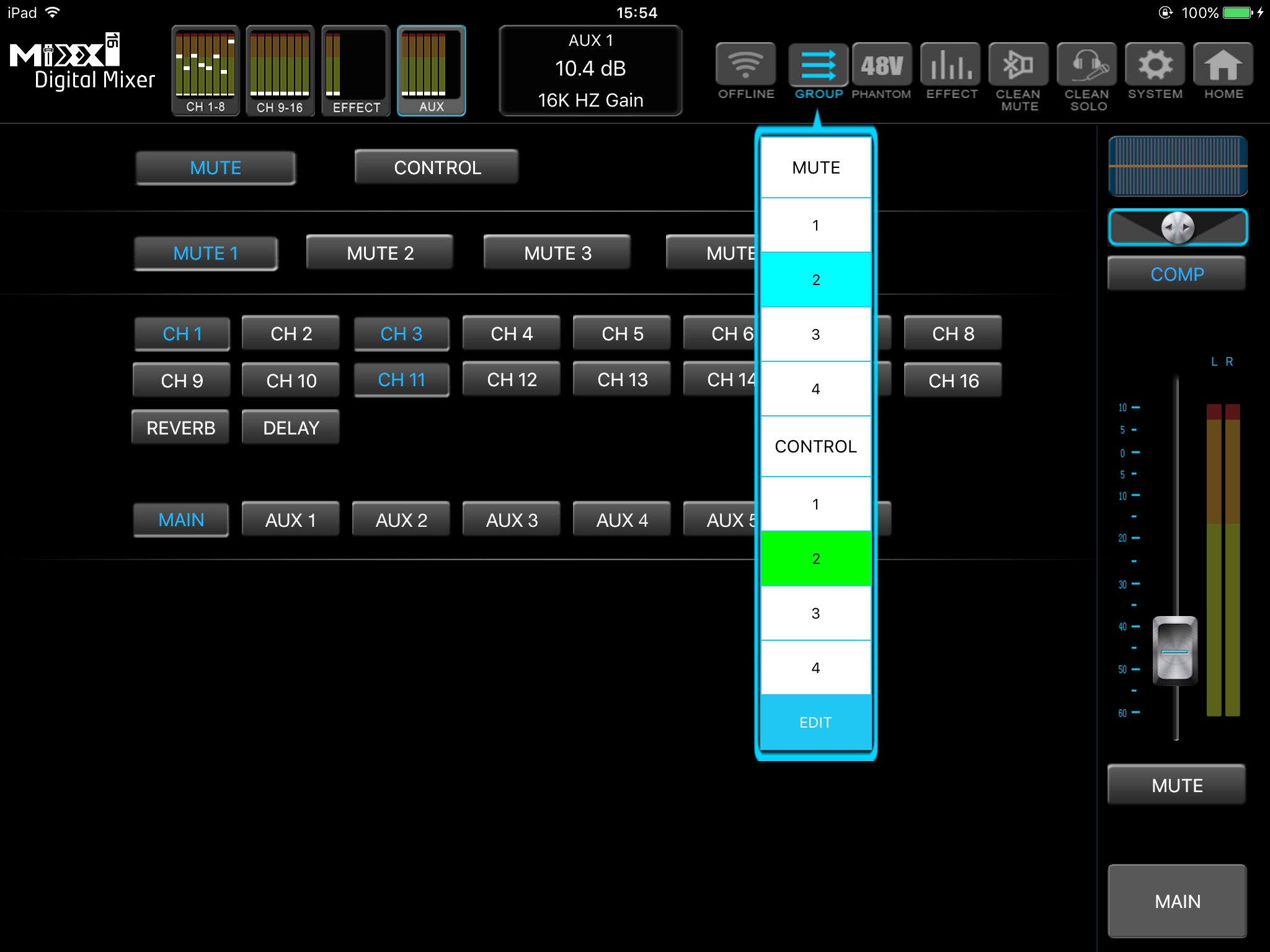 MIXX16 Digital Mixer screenshot 3