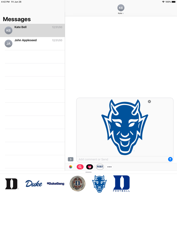 Screenshot #4 pour Duke Stickers