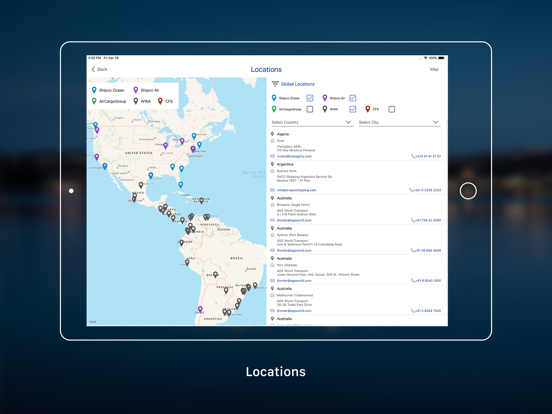Shipco View iPad screenshot