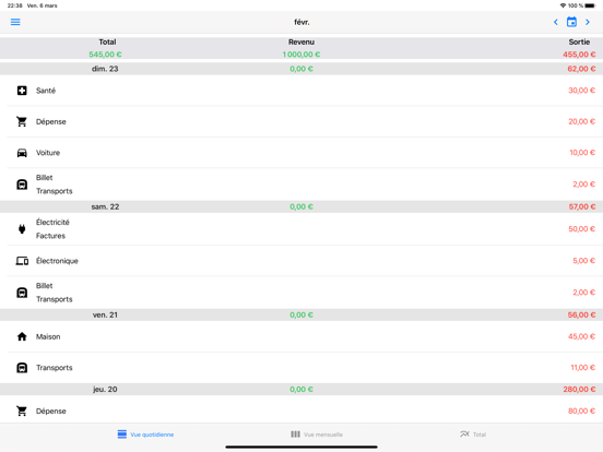 Screenshot #4 pour Gestion des dépens