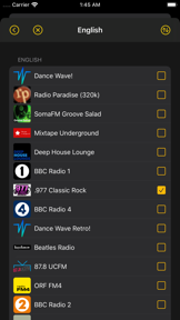 Audio Stream Player screenshot