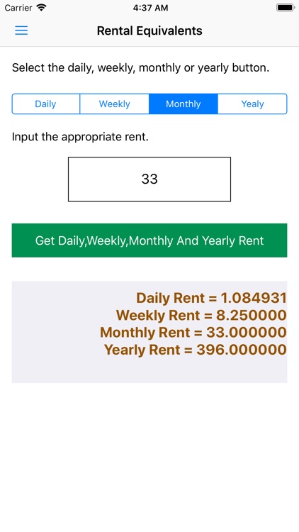 Rental Equivalents screenshot-3