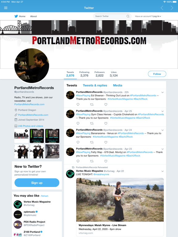 Portland Metro Records iPad screenshot 5 - Music app