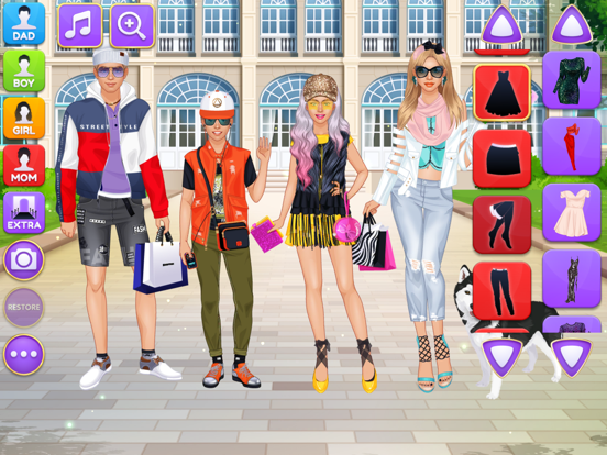 Screenshot #4 for Superstar Family Dress Up Game