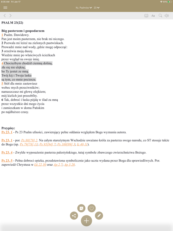 Pismo Święte iPad screenshot 5 - Reference app