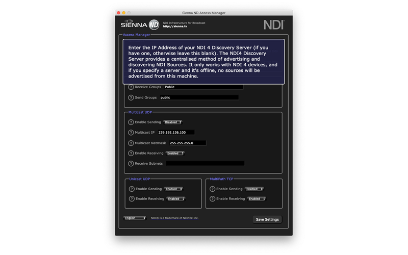 NDI Access Manager screenshot 2