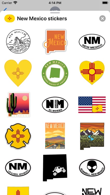 New Mexico USA emoji stickers