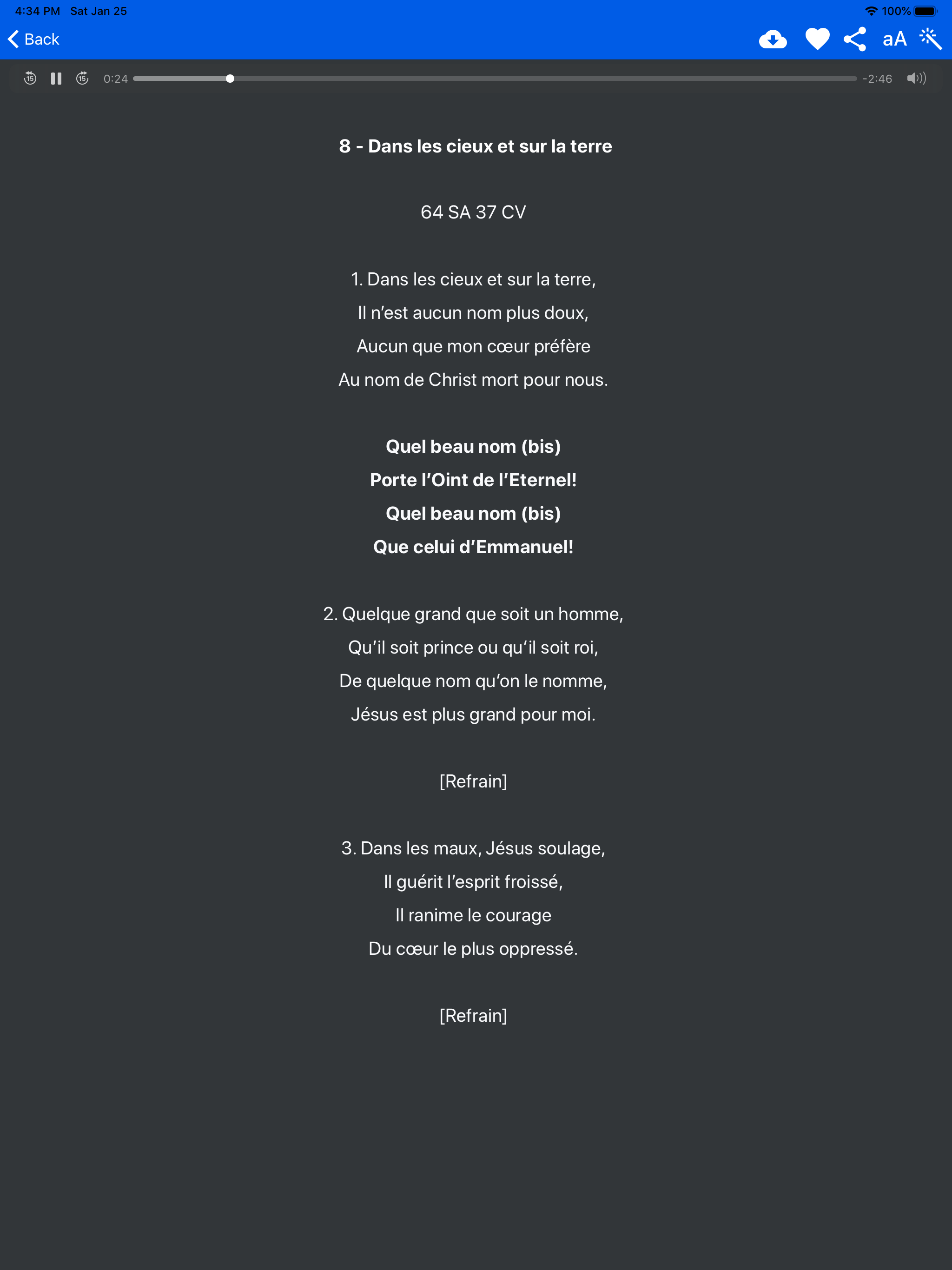 Chants D'Esperance Tunes screenshot 10
