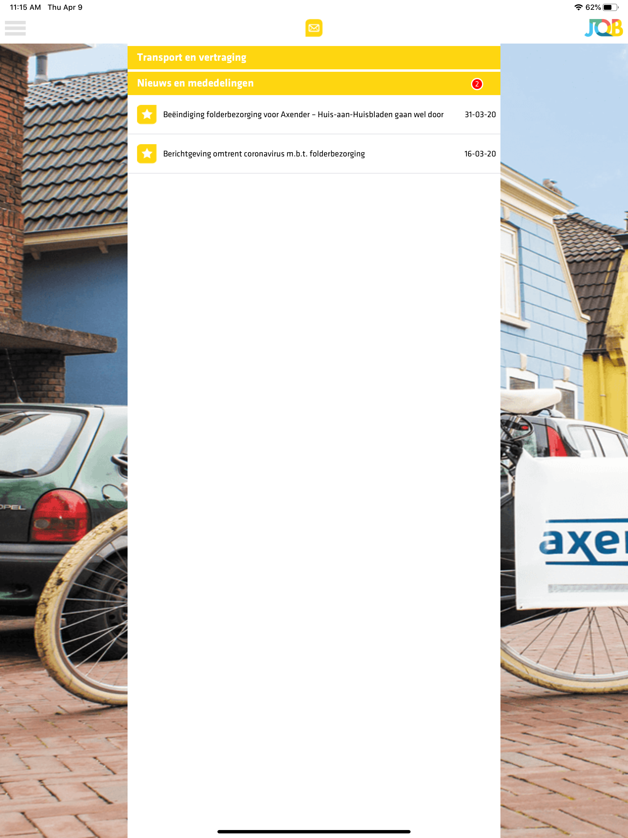 JOB (voor bezorgers)