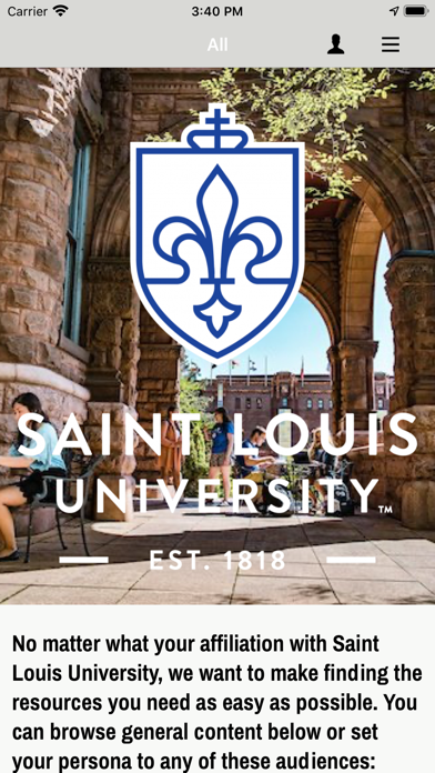 Saint Louis University Screenshot