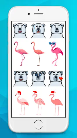 Game screenshot Flamingo & Bear Stickers apk