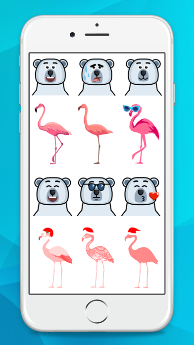 How to cancel & delete Flamingo & Bear Stickers from iphone & ipad 2