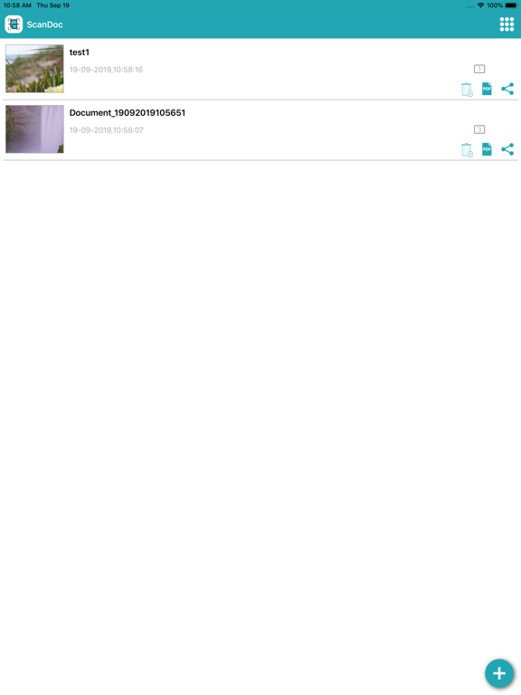 ScanDoc Camera to PDF Scanner iPad screenshot