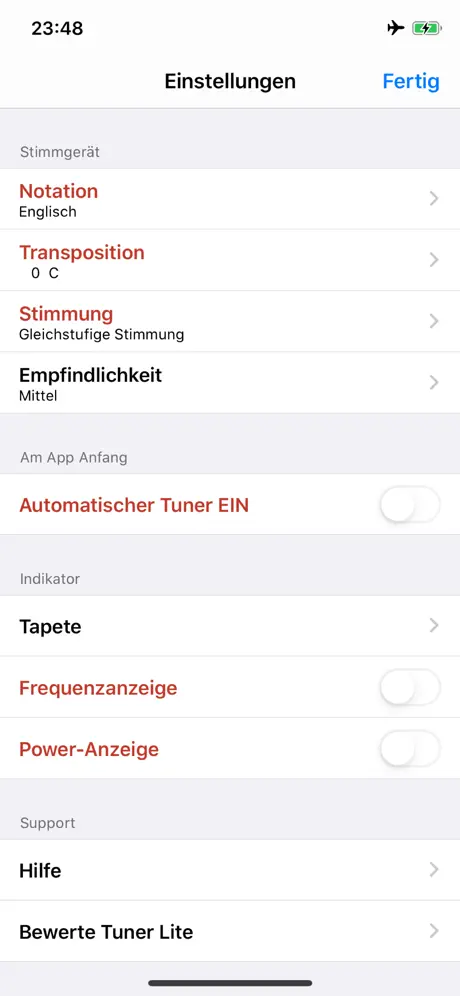 Stimmgerät Lite by Piascore