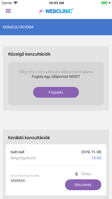 Screenshot #1 pour Webclinic.