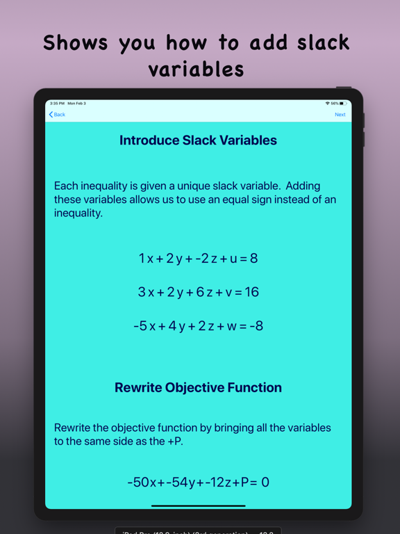 Screenshot #5 pour Simplex Method