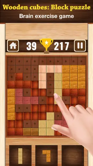 Wooden cubes: Block puzzle screenshot 1