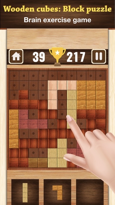 Wooden cubes: Block puzzle Screenshot