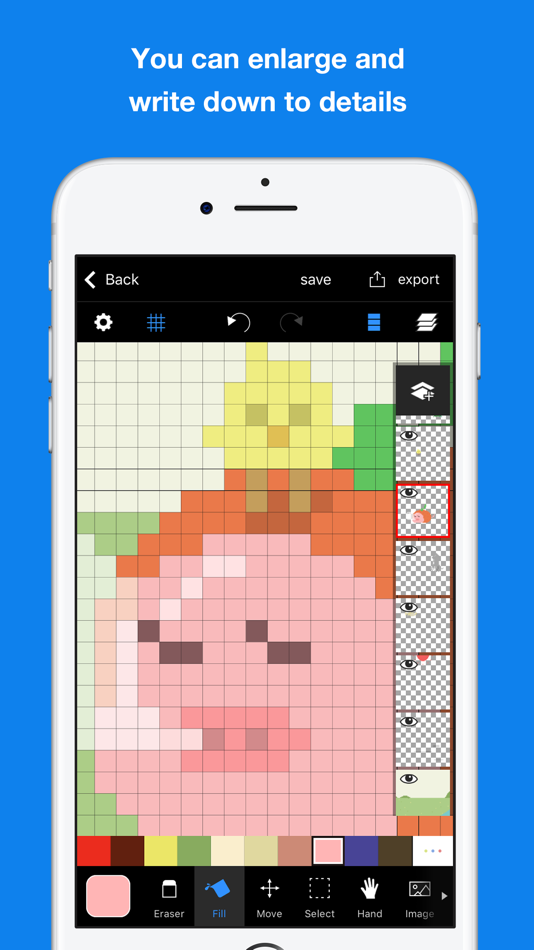 #2. Pixelable - Pixel Art Editor (iOS) 由: Yosuke Seki